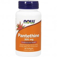 Пантотеновая кислота NOW Foods Pantethine 300 mg 60 Softgels Пантотеновая кислота NOW Foods Pantethine 300 mg 60 Softgels
