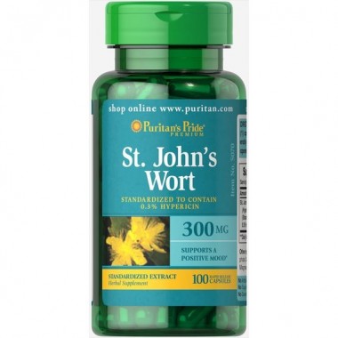 Комплекс для профилактики нервной системы Puritan's Pride St. John's Wort Standardized Extract 300 mg 100 Caps