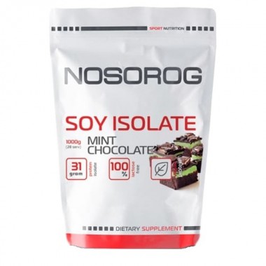 Протеин Nosorog Nutrition Soy isolate 1000 g /28 servings/ Chocolate Mint