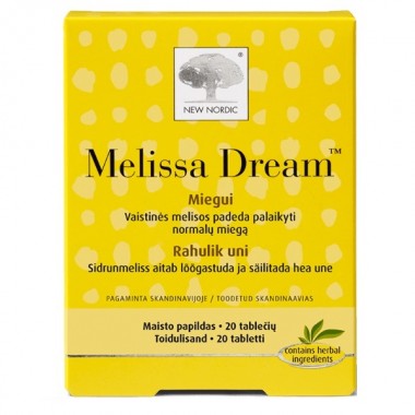 Мелисса New Nordic Melissa Dream 20 Tabs