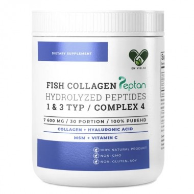 Коллаген En`vie Lab Fish Collagen Complex 4 (1&3 TYPE) 228 g /30 servings/ Pure