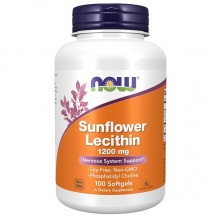 Лецитин NOW Foods Sunflower Lecithin 1200 mg 100 Softgels NOW-02311