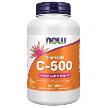Витамин C NOW Foods Chewable C-500 100 Tabs Natural Orange Juice Flavor NF0630 Витамин C NOW Foods Chewable C-500 100 Tabs Natural Orange Juice Flavor NF0630