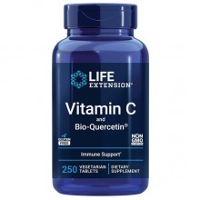 Витамин C Life Extension Vitamin C and Bio-Quercetin 1000 mg/15 mg 250 Veg Tabs Витамин C Life Extension Vitamin C and Bio-Quercetin 1000 mg/15 mg 250 Veg Tabs