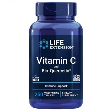 Витамин C Life Extension Vitamin C and Bio-Quercetin 1000 mg/15 mg 250 Veg Tabs