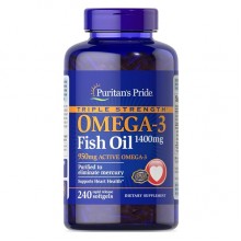 Омега 3 Puritan's Pride Triple Strength Omega-3 Fish Oil 1400 mg 240 Caps Омега 3 Puritan's Pride Triple Strength Omega-3 Fish Oil 1400 mg 240 Caps