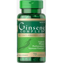 Комплекс для профилактики нервной системы Puritan's Pride Ginseng Complex 75 Caps