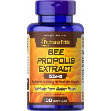 Натуральная добавка для иммунитета Puritan's Pride Bee Propolis Extract 125 mg 100 Caps