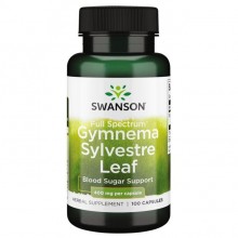 Джимнема сильвестра Swanson Gymnema Sylvestre Leaf 400 mg 100 Caps Джимнема сильвестра Swanson Gymnema Sylvestre Leaf 400 mg 100 Caps
