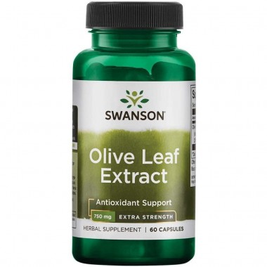 Экстракт оливы Swanson Olive Leaf Extract Extra Strength 750 mg 60 Caps