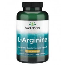 Аргинин Swanson L-Arginine 500 mg 200 Caps Аргинин Swanson L-Arginine 500 mg 200 Caps