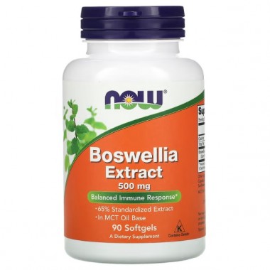 Экстракт босвеллии NOW Foods Boswellia Extract 500 mg 90 Softgels