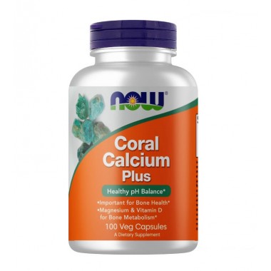 Микроэлемент Кальций NOW Foods Coral Calcium Plus 100 Veg Caps