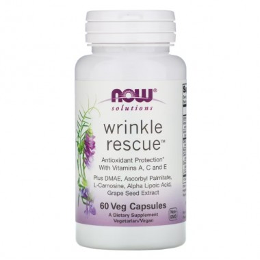 Антиоксидант NOW Foods Wrinkle Rescue 60 Veg Caps