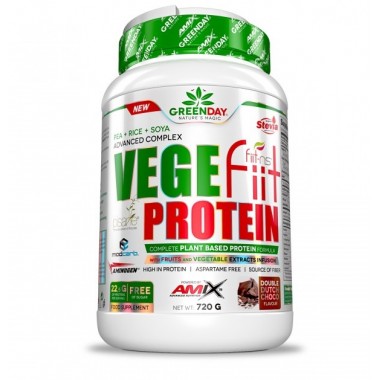 Протеин Amix Nutrition GreenDay Vege-Fiit Protein 720 g /24 servings/ Double Chocolate Протеин Amix Nutrition GreenDay Vege-Fiit Protein 720 g /24 servings/ Double Chocolate