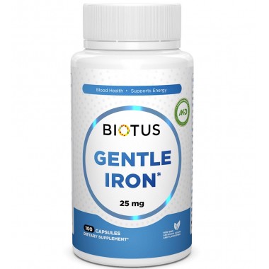 Микроэлемент Железо Biotus Gentle Iron 25 mg 100 Caps BIO-531156