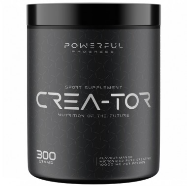 Креатин моногидрат Powerful Progress Crea-Tor Micronized 300 g /60 servings/ Mango
