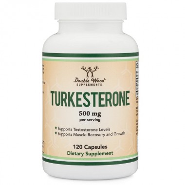 Тестостероновый комплекс Double Wood Ajuga Turkestanica Extract 500 mg Standardized to 10% Turkesterones 120 Caps