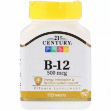 Витамин Б12 21st Century B-12 500 mcg 110 Tabs