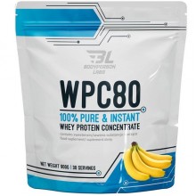 Протеин Bodyperson Labs WPC80 900 g /30 servings/ Banana