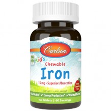 Микроэлемент Железо Carlson Labs Kid's Chewable Iron 60 Tabs Strawberry