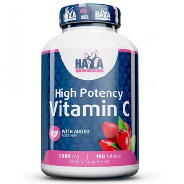 Витамин C Haya Labs High Potency Vitamin C 1000 mg with rose hips 100 Tabs
