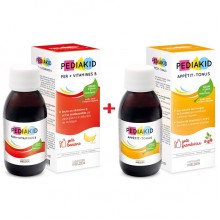 Комплекс для профилактики пищеварения у детей Pediakid Комплекс "Не хочет кушать " Appetite Tonus 125 ml Raspberry +  Fer and Vitamin B 125 ml
