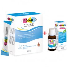 Витаминно-минеральный комплекс для детей Pediakid Комплекс "Быстро растет " Calcium C+ 14 х 2,6 g + Vitamin D3 400 IU 20 ml