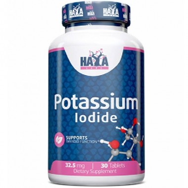Микроэлемент Калий Haya Labs Potassium Iodide 32,5 mg 30 Tabs Микроэлемент Калий Haya Labs Potassium Iodide 32,5 mg 30 Tabs