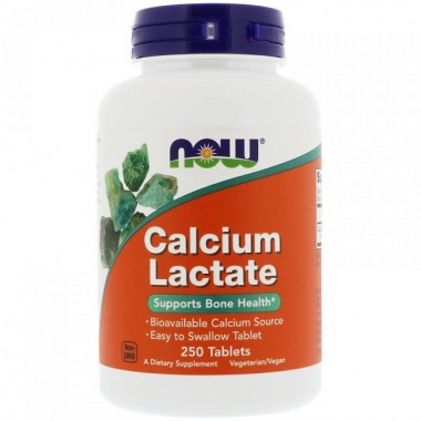Микроэлемент Кальций NOW Foods Calcium Lactate 250 Tabs