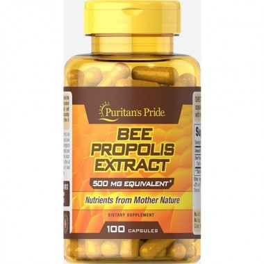 Натуральная добавка для иммунитета Puritan's Pride Bee Propolis 500 mg 100 Caps