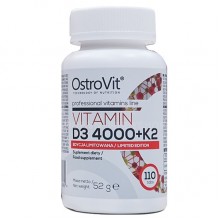 Витамин D для спорта OstroVit Vitamin D3 4000+K2 110 Tabs