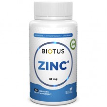 Микроэлемент Цинк Biotus Zinc 32 mg 100 Caps BIO-531019