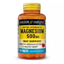 Микроэлемент Магний Mason Natural Magnesium 500 mg Extra Strength 100 Tabs