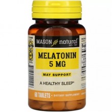 Мелатонин для сна Mason Natural Melatonin 5 mg 60 Tabs Мелатонин для сна Mason Natural Melatonin 5 mg 60 Tabs