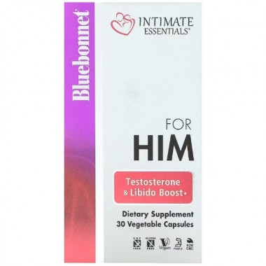 Тестостероновый комплекс Bluebonnet Nutrition Intimate Essentials For Him Testosterone & Libido Boost 30 Veg Caps