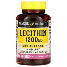Лецитин Mason Natural Lecithin 1200 mg 100 Caps Лецитин Mason Natural Lecithin 1200 mg 100 Caps