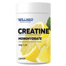 Креатин моногидрат Willmax Creatine Monohydrate 500 g /100 servings/ Lemon