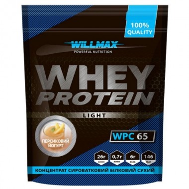 Протеин Willmax Whey Protein 65 1000 g /25 servings/ Peach Yogurt