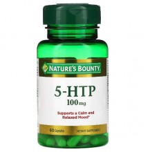Триптофан Nature's Bounty 5-HTP 100 mg 60 Caps