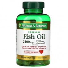 Омега 3 Nature's Bounty Fish Oil 2400 mg Odorless 90 Caps