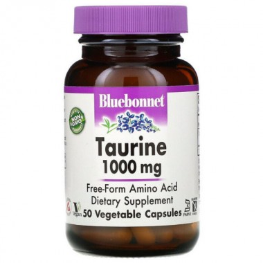 Таурин Bluebonnet Nutrition Taurine 1000 mg 50 Veg Caps