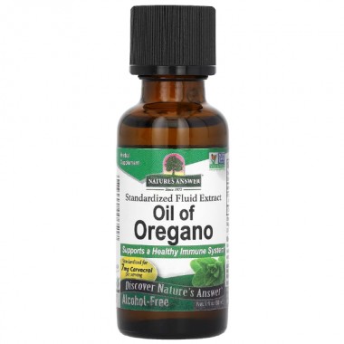 Масло Орегано Nature's Answer Oil of Oregano, Alcohol-Free 30 ml /176 servings/