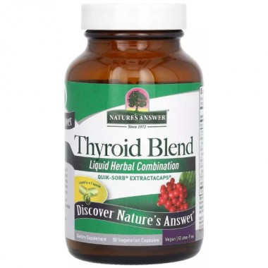 Комплекс для профилактики щитовидной железы Nature's Answer Thyroid Blend 90 Veg Caps
