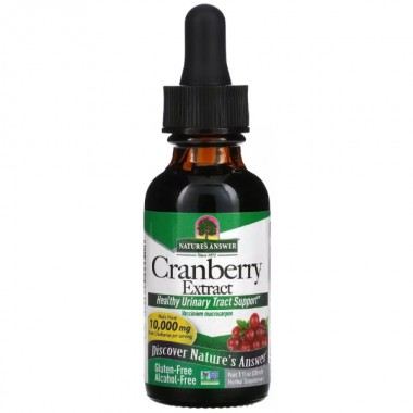 Клюква Nature's Answer Cranberry Extract 10000 mg Alcohol-Free 30 ml /15 servings/