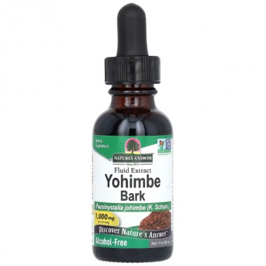 Йохимбе Nature's Answer Yohimbe Bark 1000 mg Alcohol-Free 30 ml /30 servings/