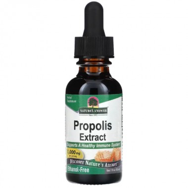Натуральная добавка для иммунитета Nature's Answer Propolis Extract 1000 mg Alcohol-Free 30 ml /30 servings/