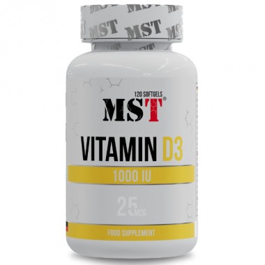 Витамин D для спорта MST Nutrition Vitamin D3 1000 IU 120 Caps Витамин D для спорта MST Nutrition Vitamin D3 1000 IU 120 Caps