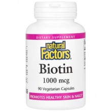 Биотин Natural Factors Biotin 1000 mcg 90 Veg Caps