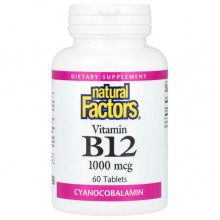 Витамин Б12 Natural Factors Vitamin B12 1000 mcg 60 Tabs